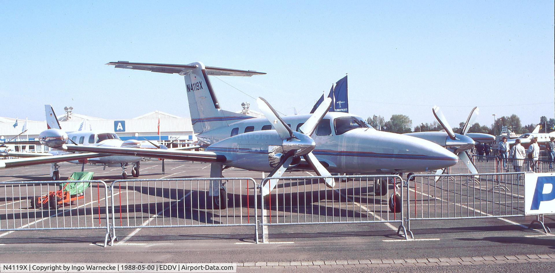 N4119X, 1985 Piper PA-42-1000 Cheyenne 400LS C/N 42-5527028, Piper PA-42-1000 Cheyenne 400 at the ILA 1988, Hannover