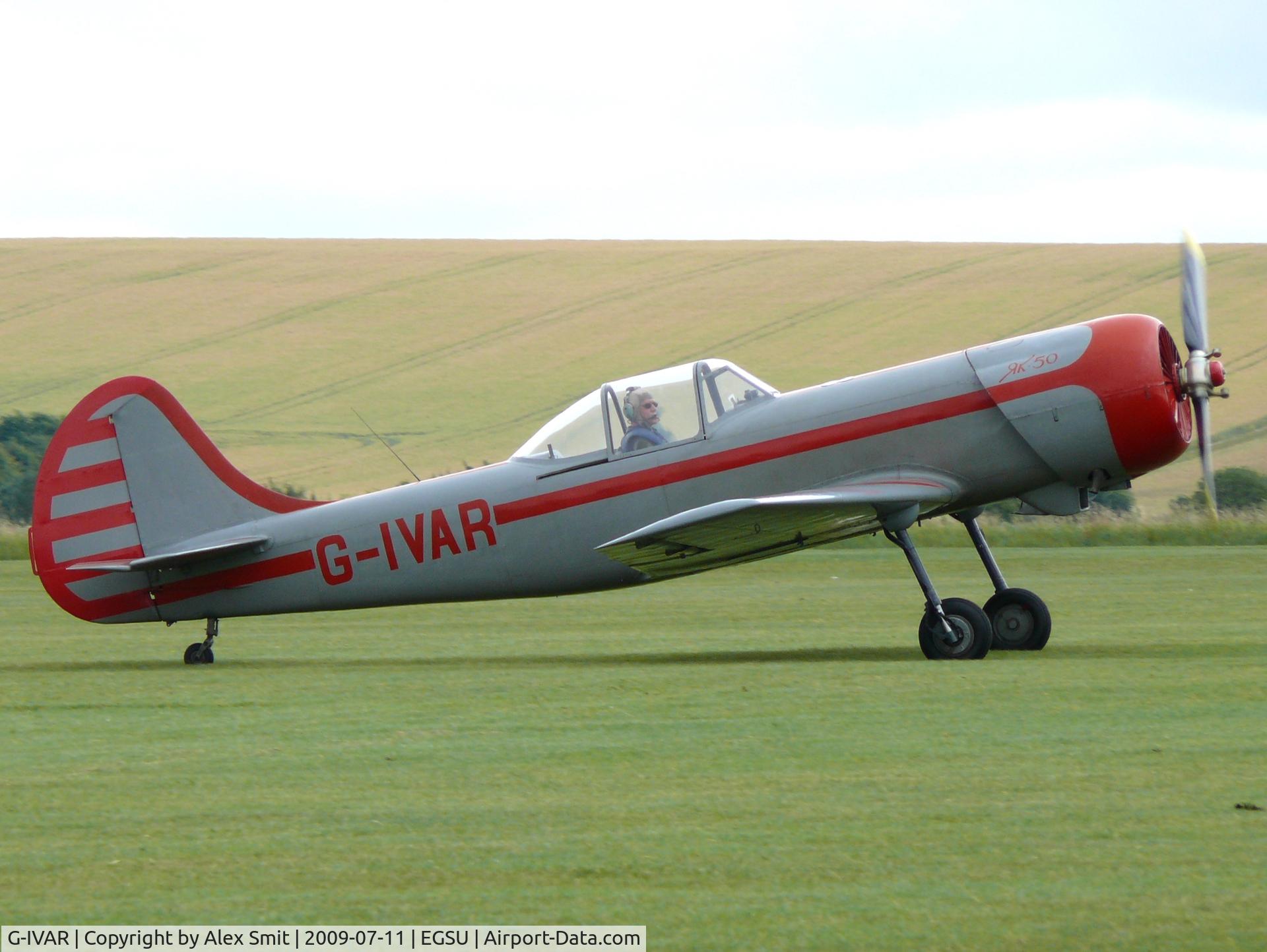 G-IVAR, 1979 Yakovlev Yak-50 C/N 791504, Yakovlev Yak50 G-IVAR Angela Soper of taem Aerostars