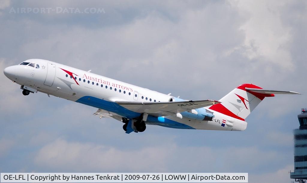 OE-LFL, 1995 Fokker 70 (F-28-0070) C/N 11573, Austrian arrows Fokker 70 