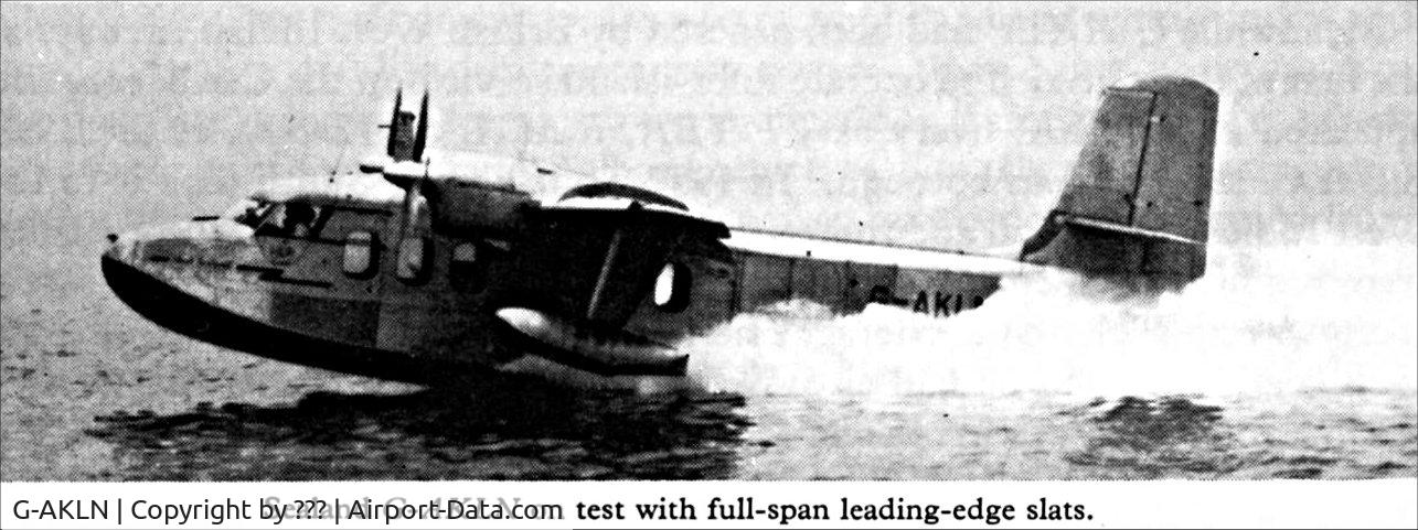 G-AKLN, 1947 Short SA-6 Sealand Mk.I C/N SH.1563, on water take off