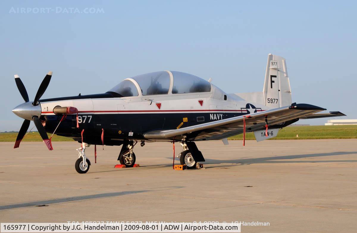 165977, Raytheon T-6A Texan II C/N PT-132, early A.M. at NAF Washington