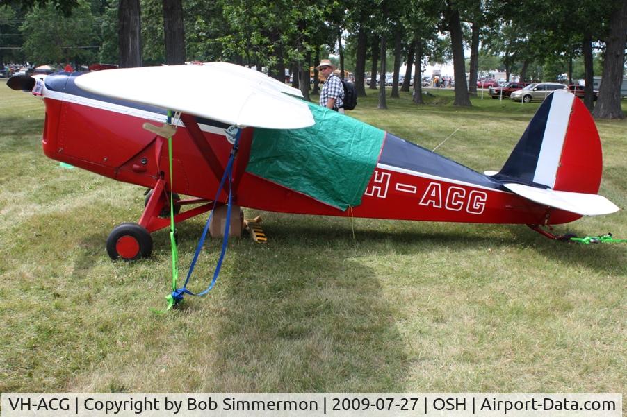 VH-ACG, 1932 Comper CLA-7 Swift C/N GS32/2, Airventure 2009 - Oshkosh, Wisconsin