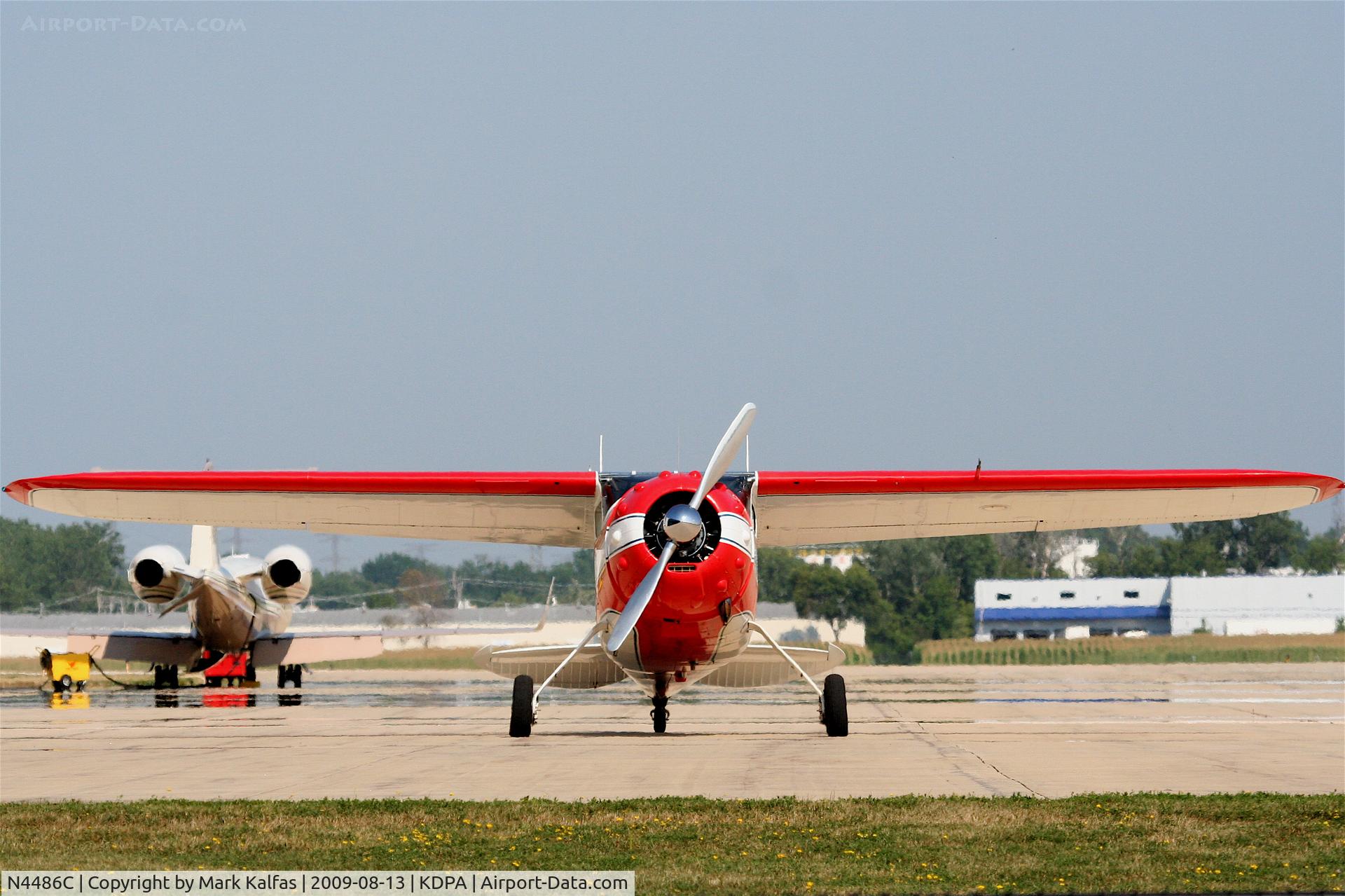 N4486C, 1954 Cessna 195B Businessliner C/N 16070, Cessna 195B, N4486C on the ramp KDPA.