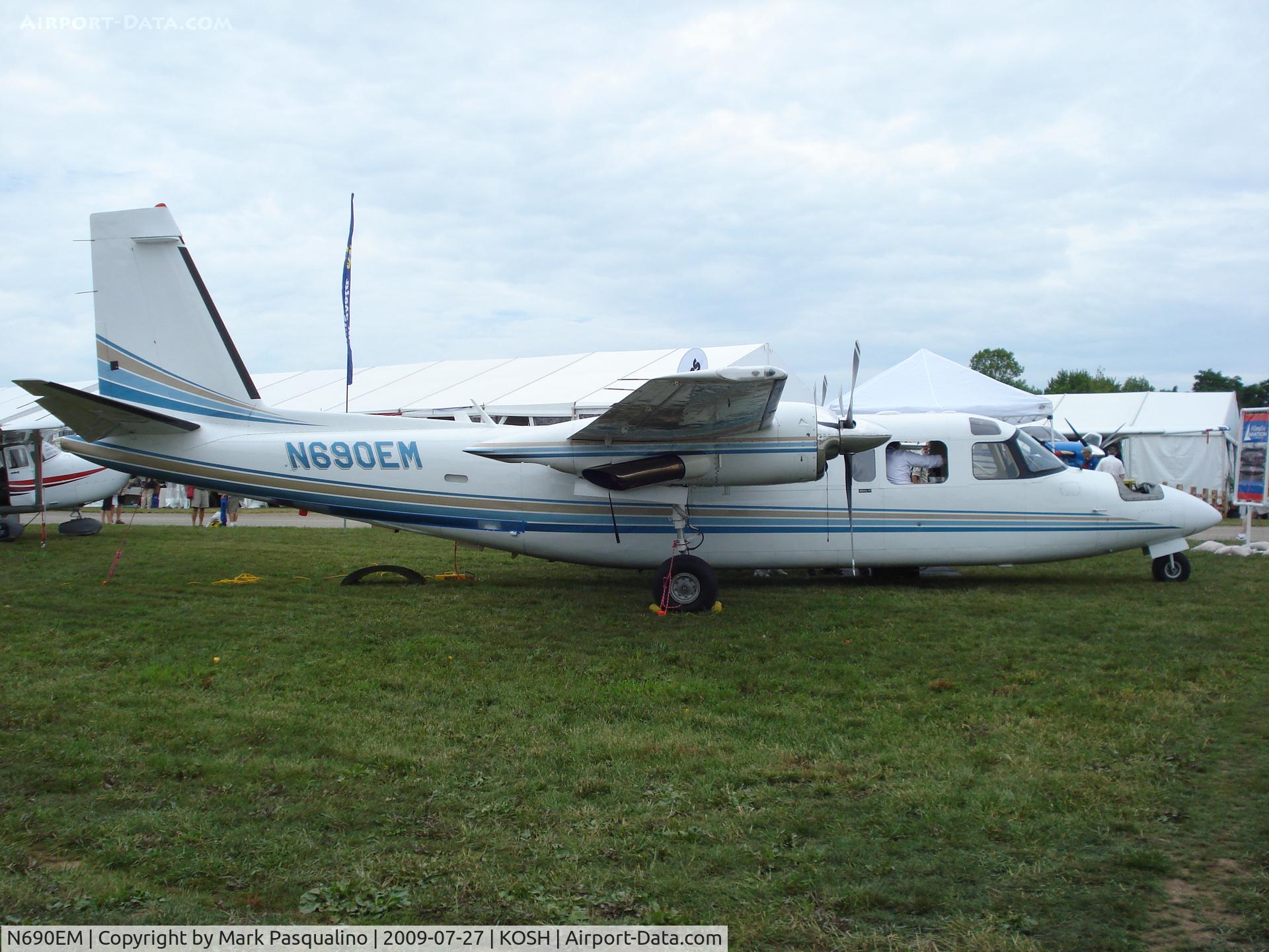 N690EM, 1973 Rockwell 690A Turbo Commander Turbo Commander C/N 11125, Aero Commander 690A