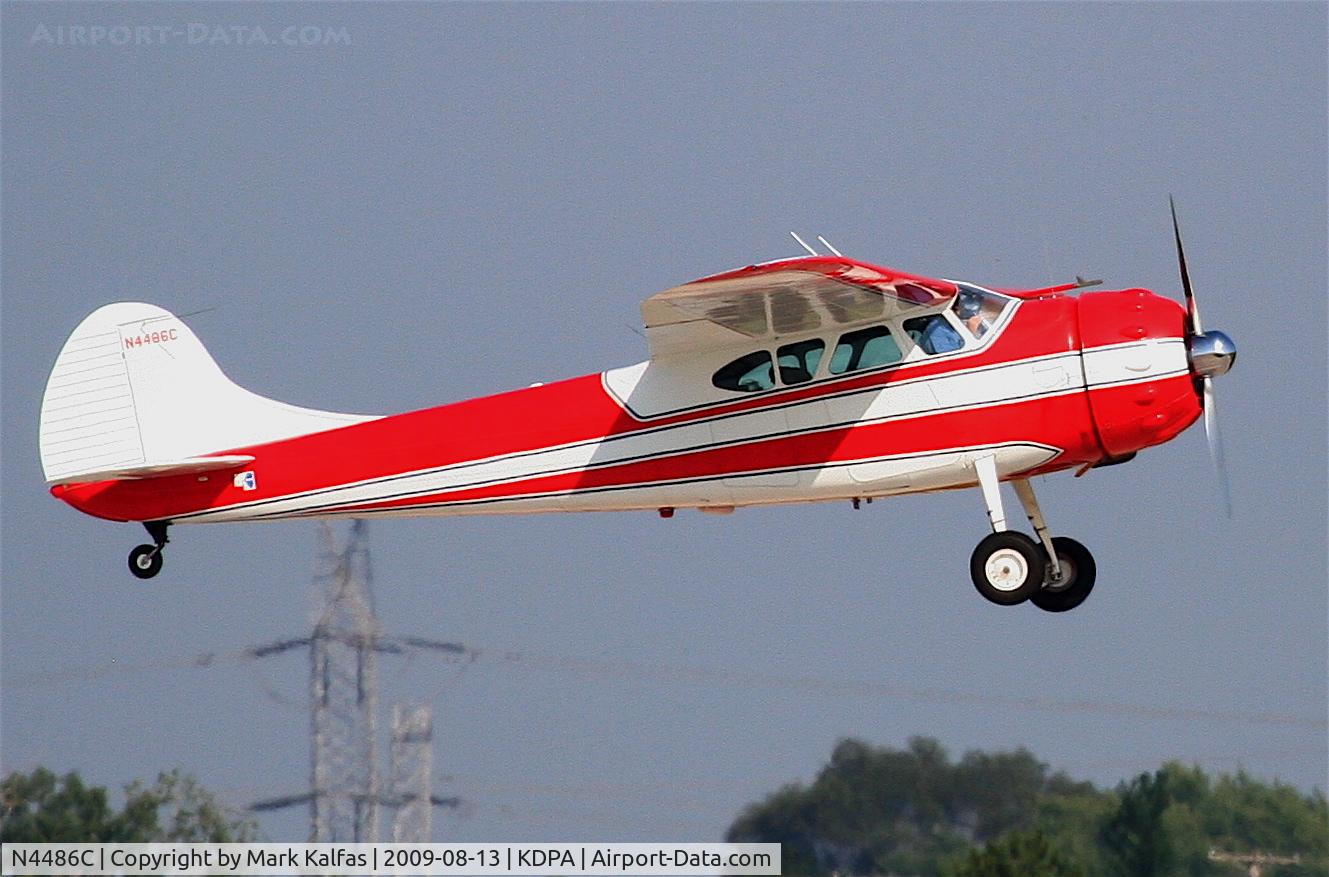 N4486C, 1954 Cessna 195B Businessliner C/N 16070, Cessna 195B, N4486C departing RWY 20R KDPA.