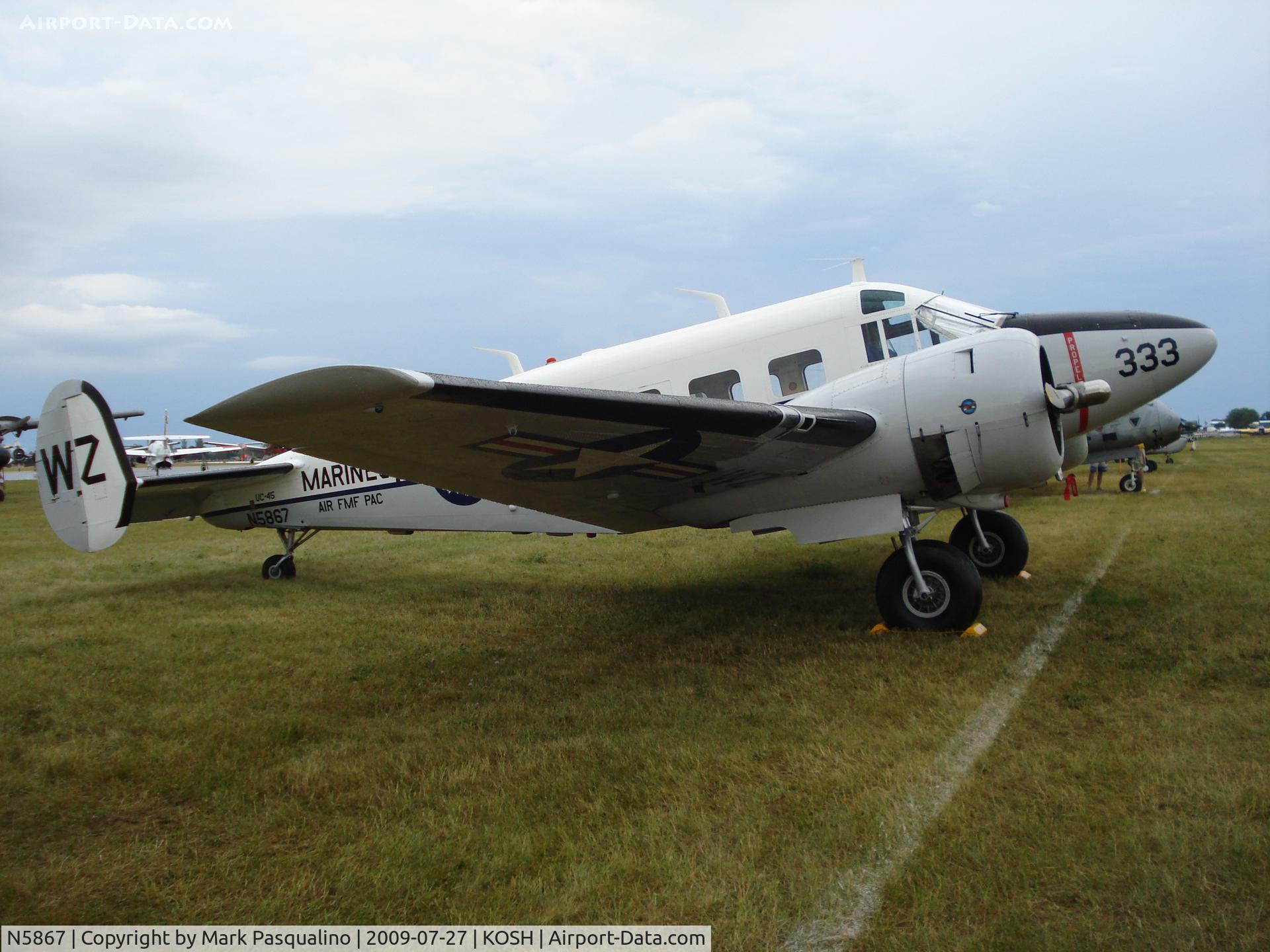 N5867, 1957 Beech E18S C/N BA-333, Beech E18S