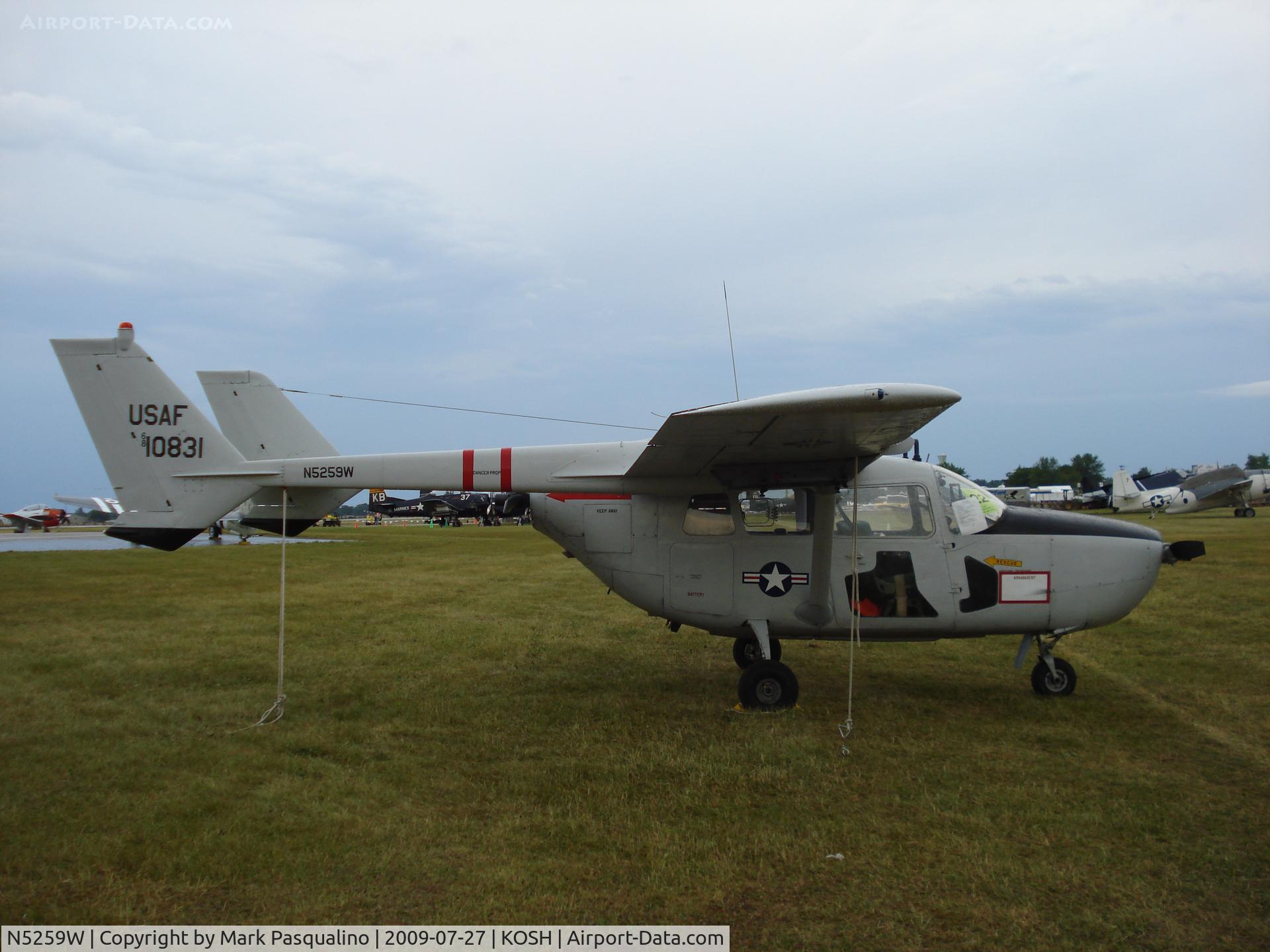 N5259W, 1968 Cessna M337B (O-2A) Super Skymaster C/N 337M-0196 (68-10831), Cessna 0-2A