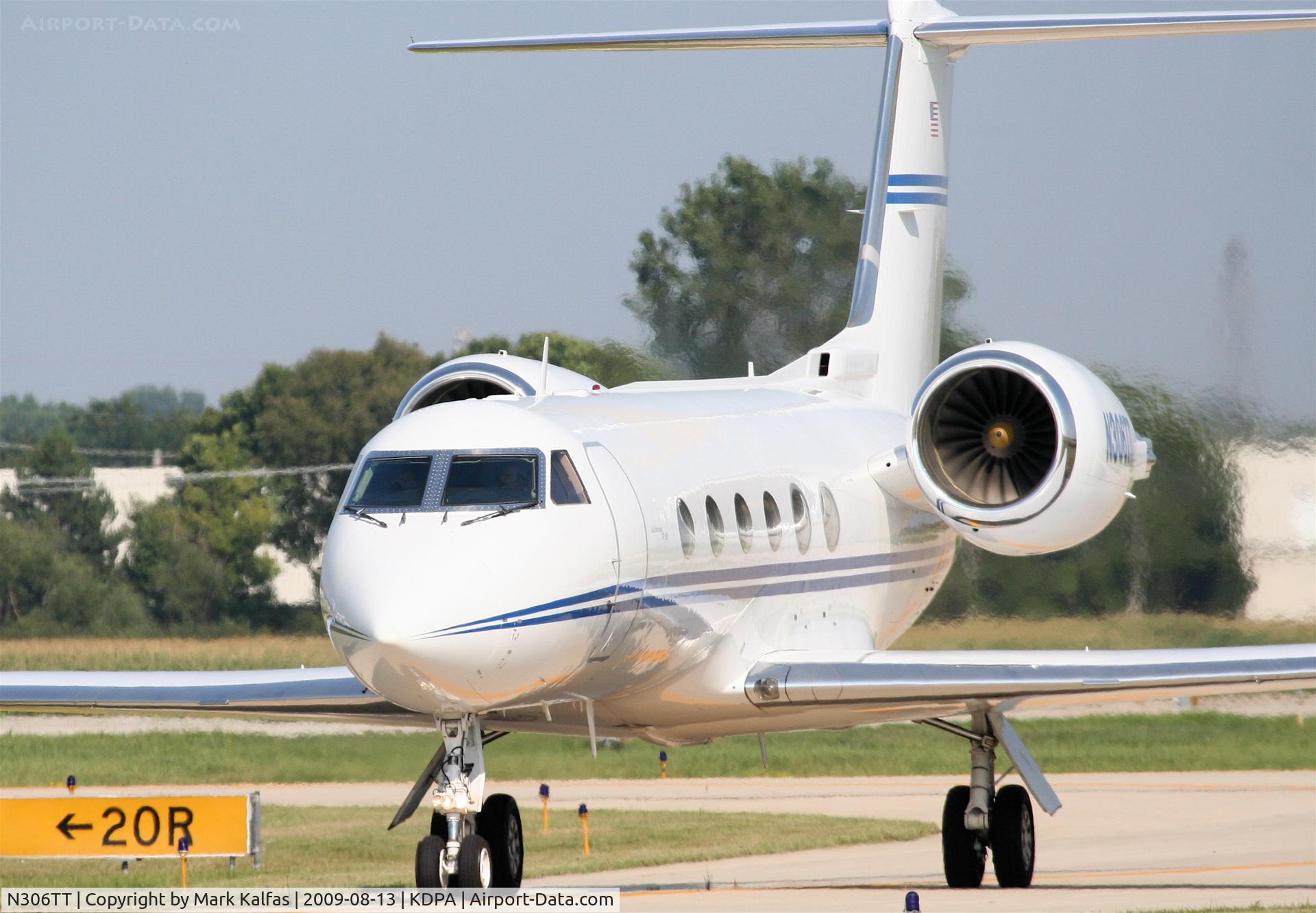 N306TT, 1990 Gulfstream Aerospace G-IV C/N 1148, T-BIRD AVIATION, INC. Gulfstream IV, N306TT, arriving 20R KDPA from KFOK.