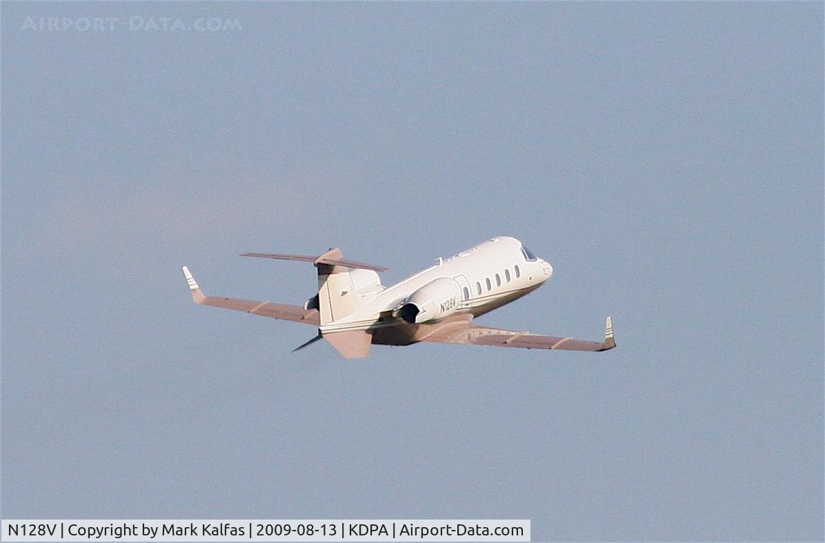 N128V, 2001 Learjet 60 C/N 226, Learjet 60, N128V off of 20R KDPA for KCVX