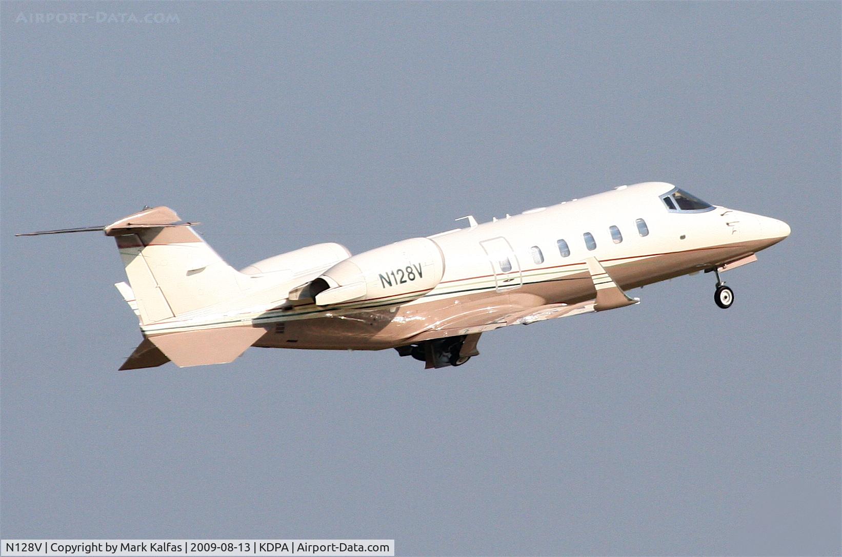 N128V, 2001 Learjet 60 C/N 226, learjet 60, N128V off of 20R KDPA for KCVX