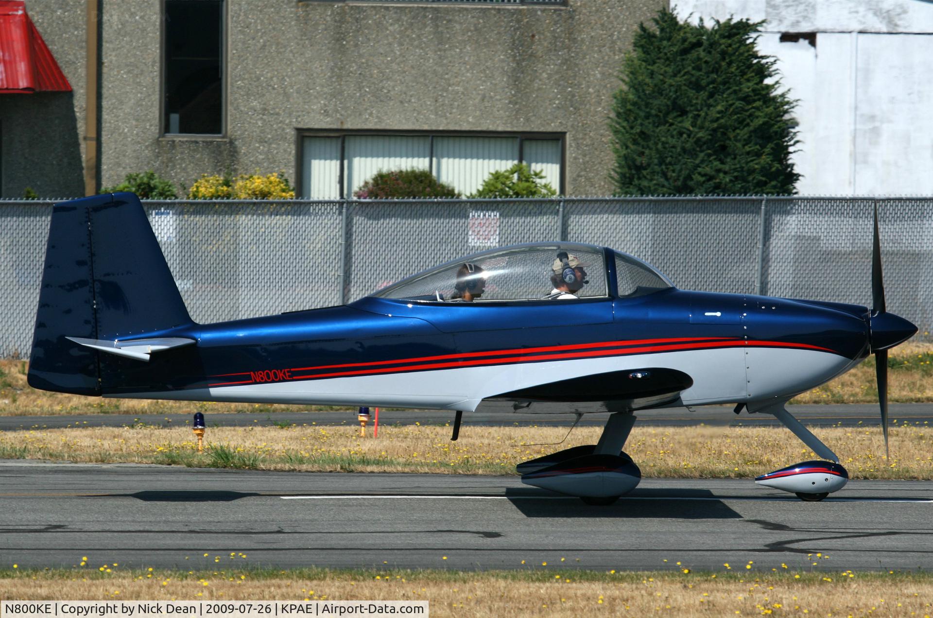 N800KE, 2008 Vans RV-8A C/N 82281, KPAE