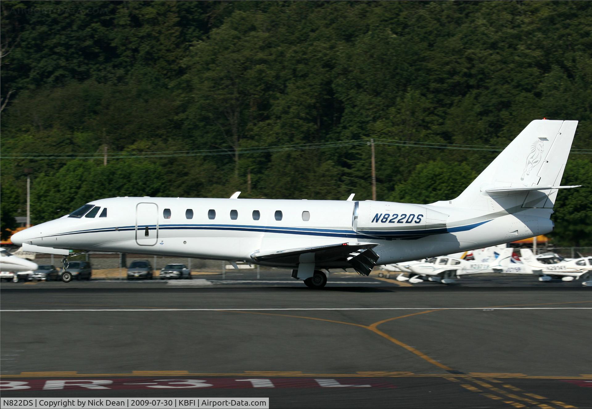 N822DS, 2007 Cessna 680 Citation Sovereign C/N 680-0121, KBFI