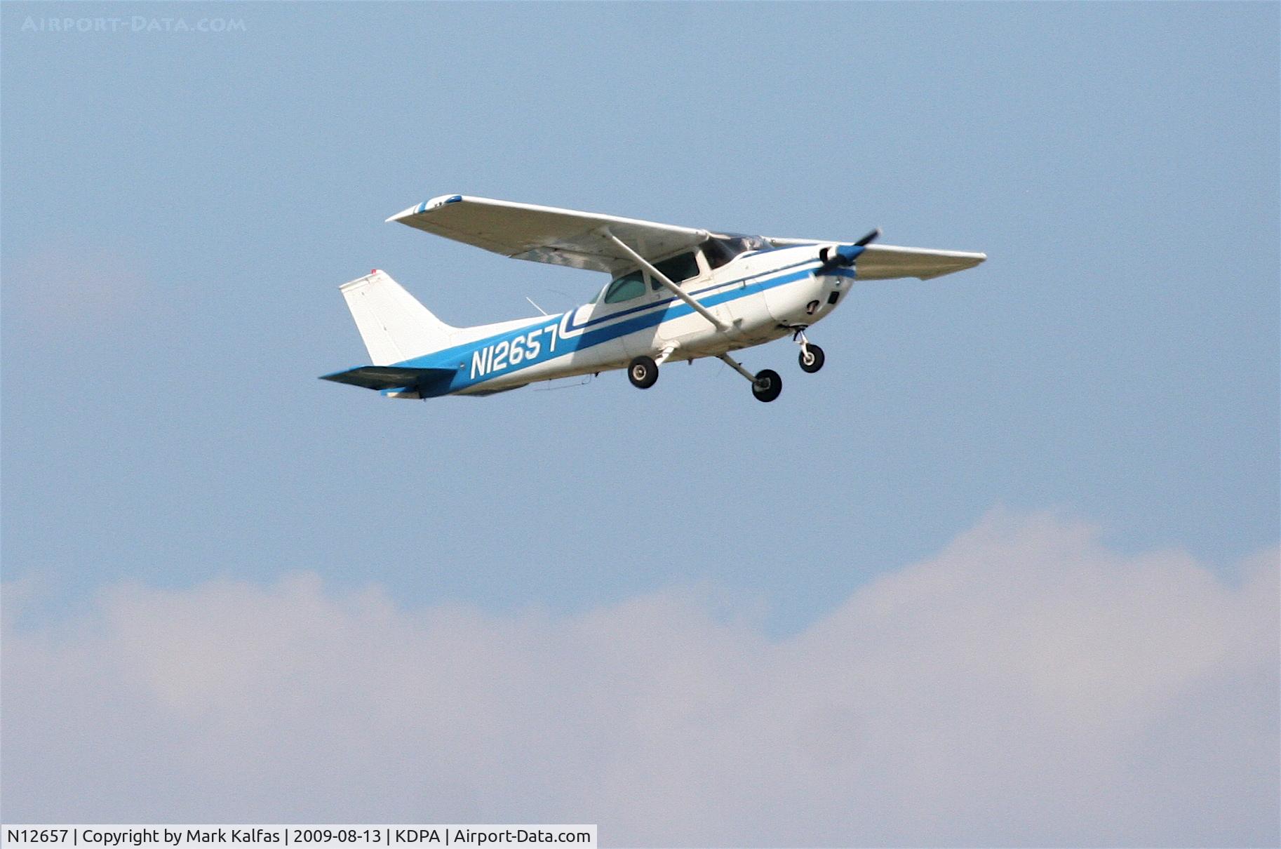 N12657, 1973 Cessna 172M C/N 17262152, Cessna 172M, N12657 departing 20L KDPA