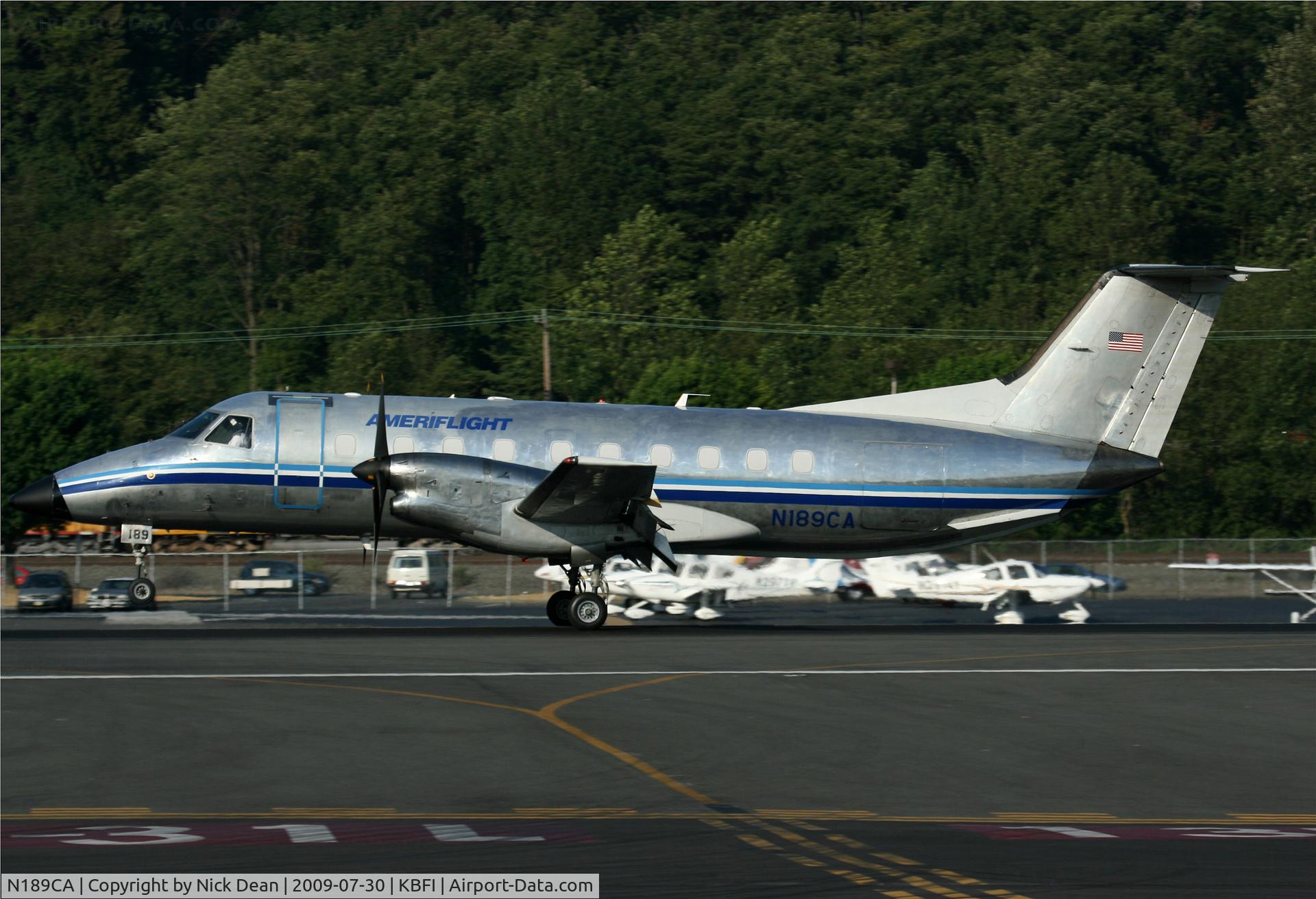 N189CA, 1990 Embraer EMB-120ER Brasilia C/N 120.189, KBFI