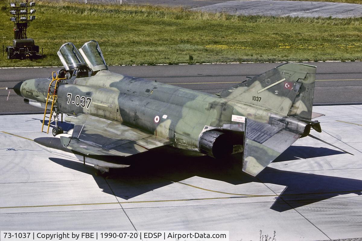 73-1037, 1973 McDonnell Douglas F-4E Phantom II C/N 4637, Turkish Air Force F-4E at Fliegerhorst Pferdsfeld