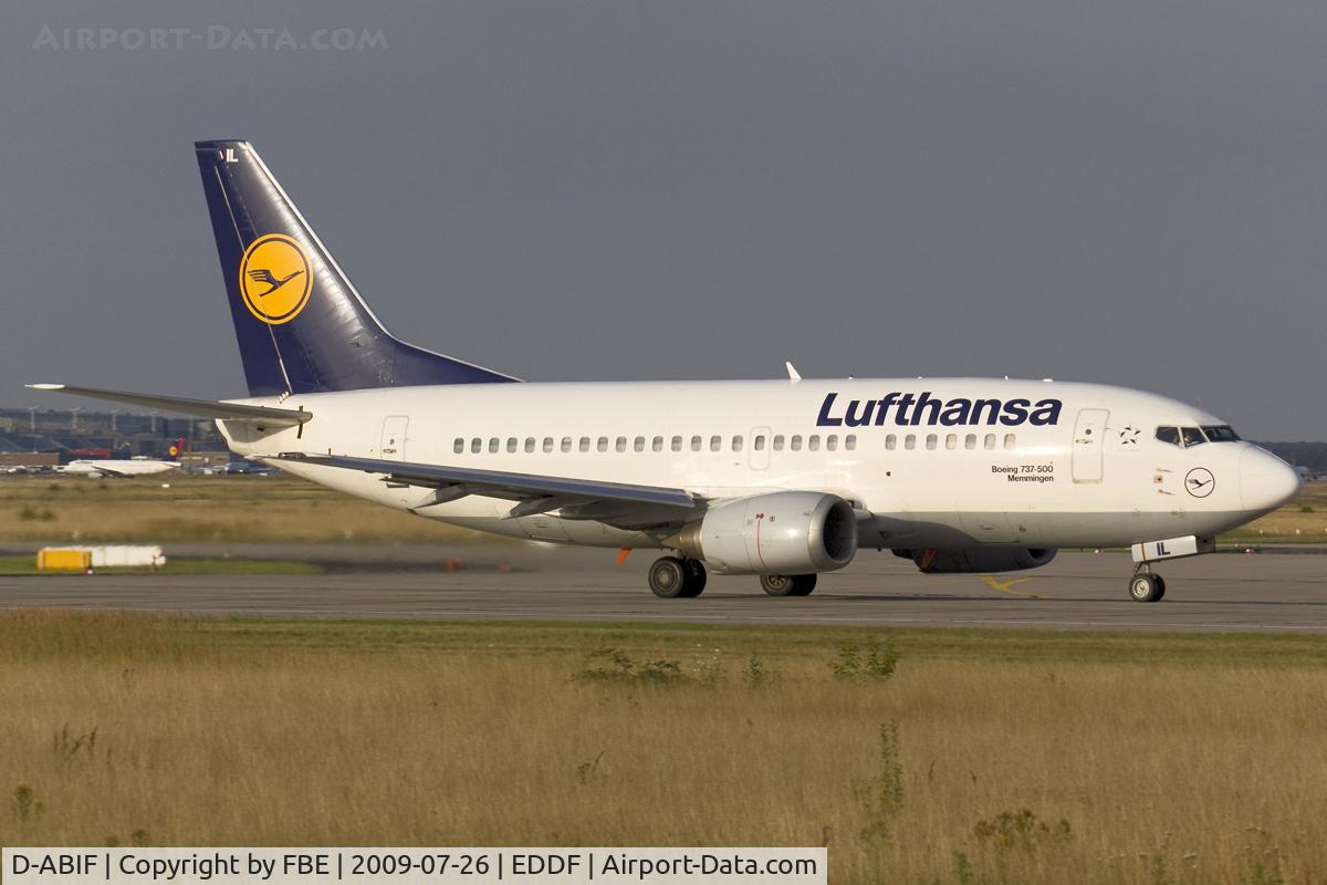 D-ABIF, 1991 Boeing 737-530 C/N 24820, take off run RW18W