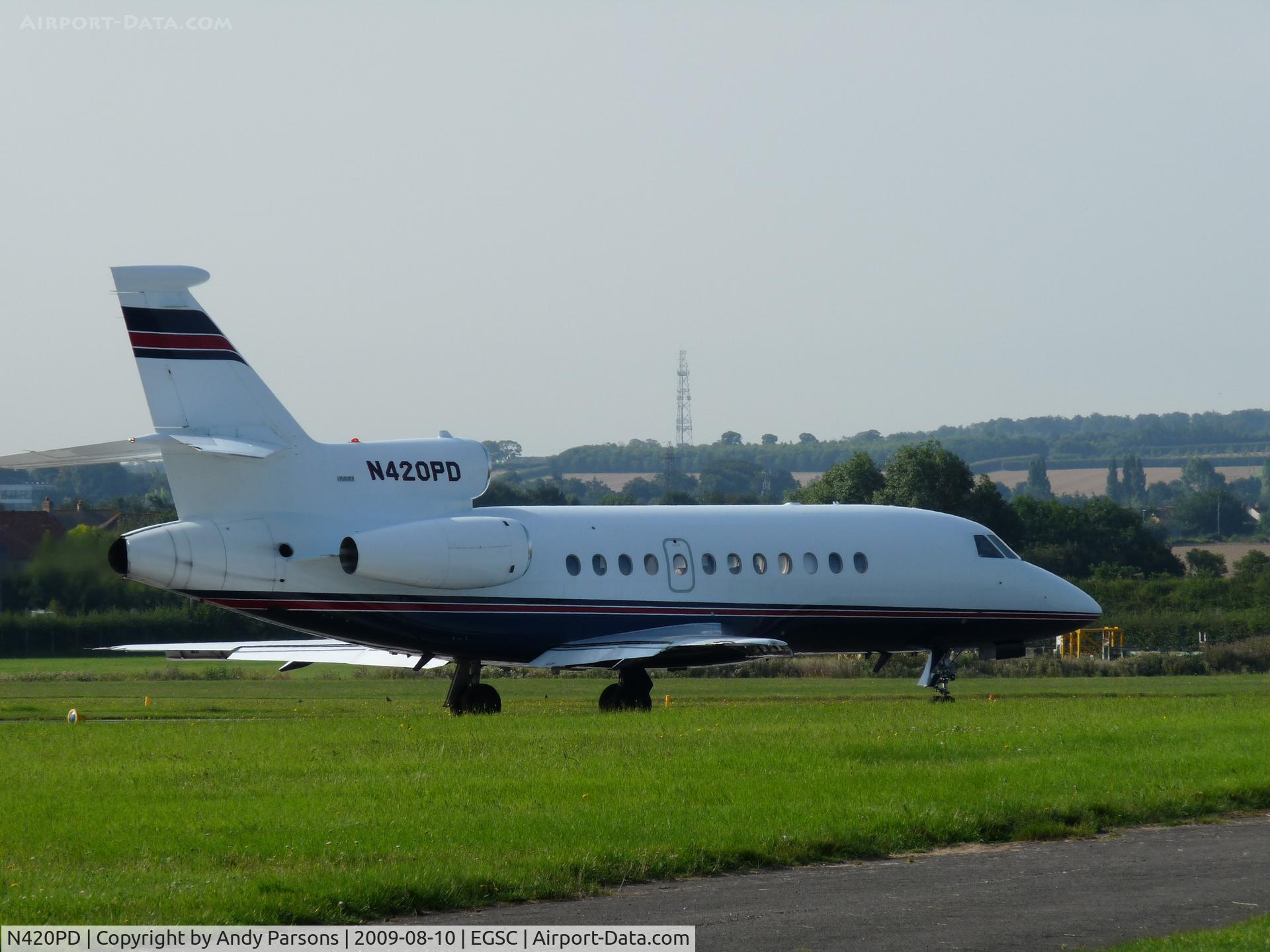 N420PD, 2001 Dassault Falcon 900EX C/N 84, Departing Cambridge