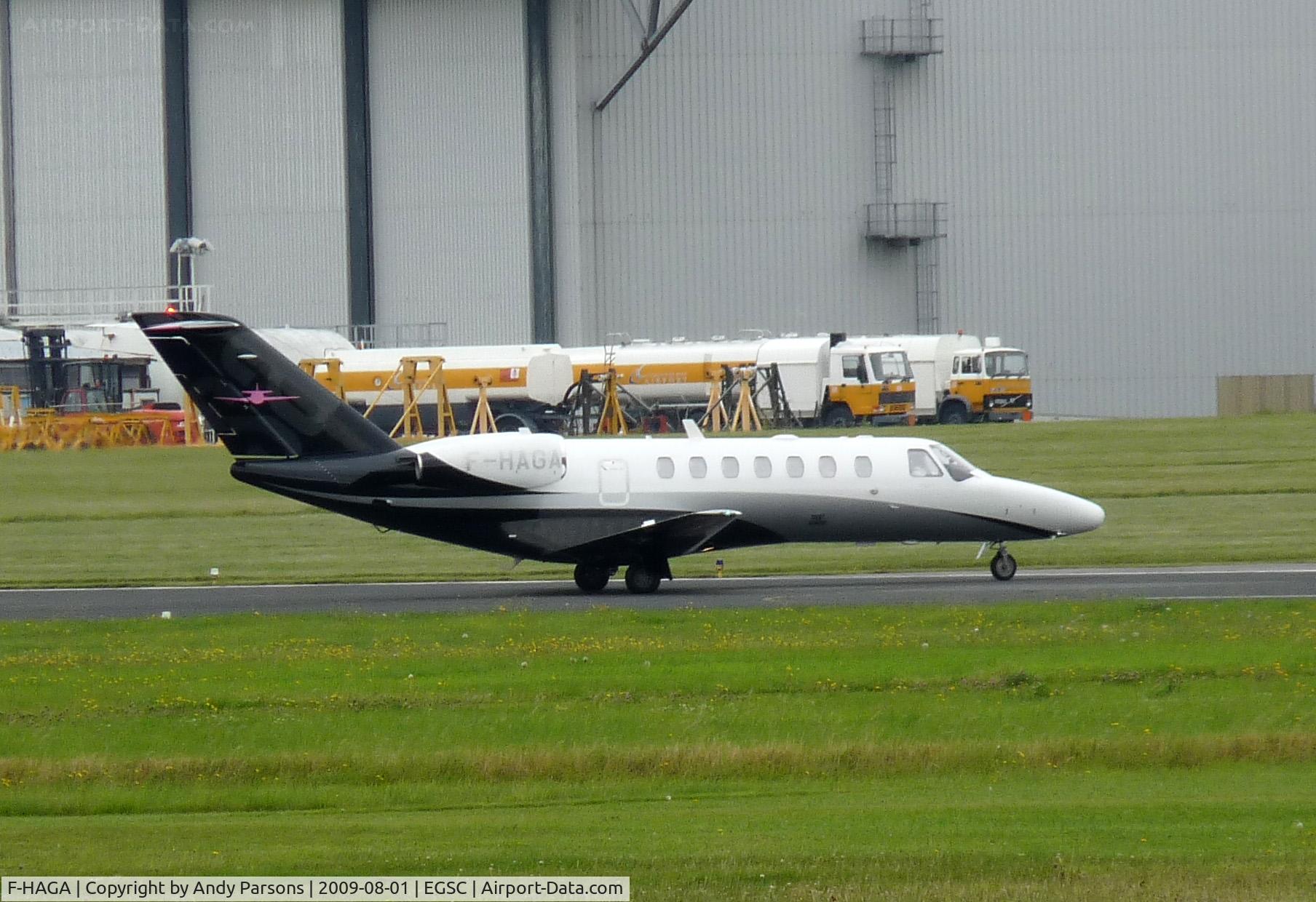 F-HAGA, 2008 Cessna 525B CitationJet Cj3 C/N 525B-0258, Arriving at Cambridge