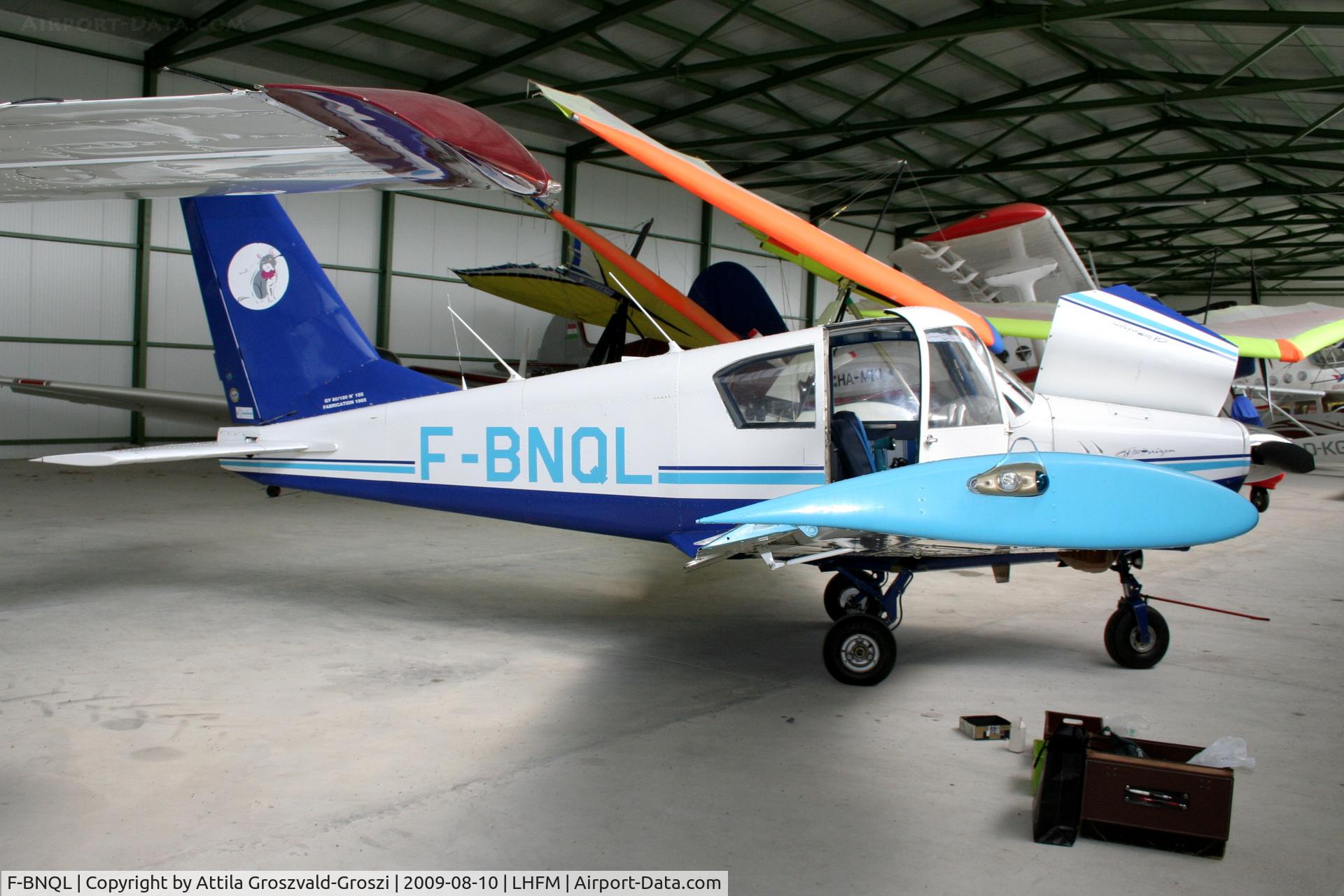 F-BNQL, 1966 Gardan GY-80-180 Horizon C/N 155, Correction, mending on Fertöszentmiklós. 2008-05-from 21 operates in Austria.
