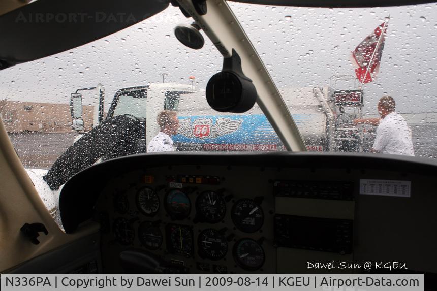 N336PA, 2002 Piper PA-44-180 Seminole C/N 4496140, nice rainy day
