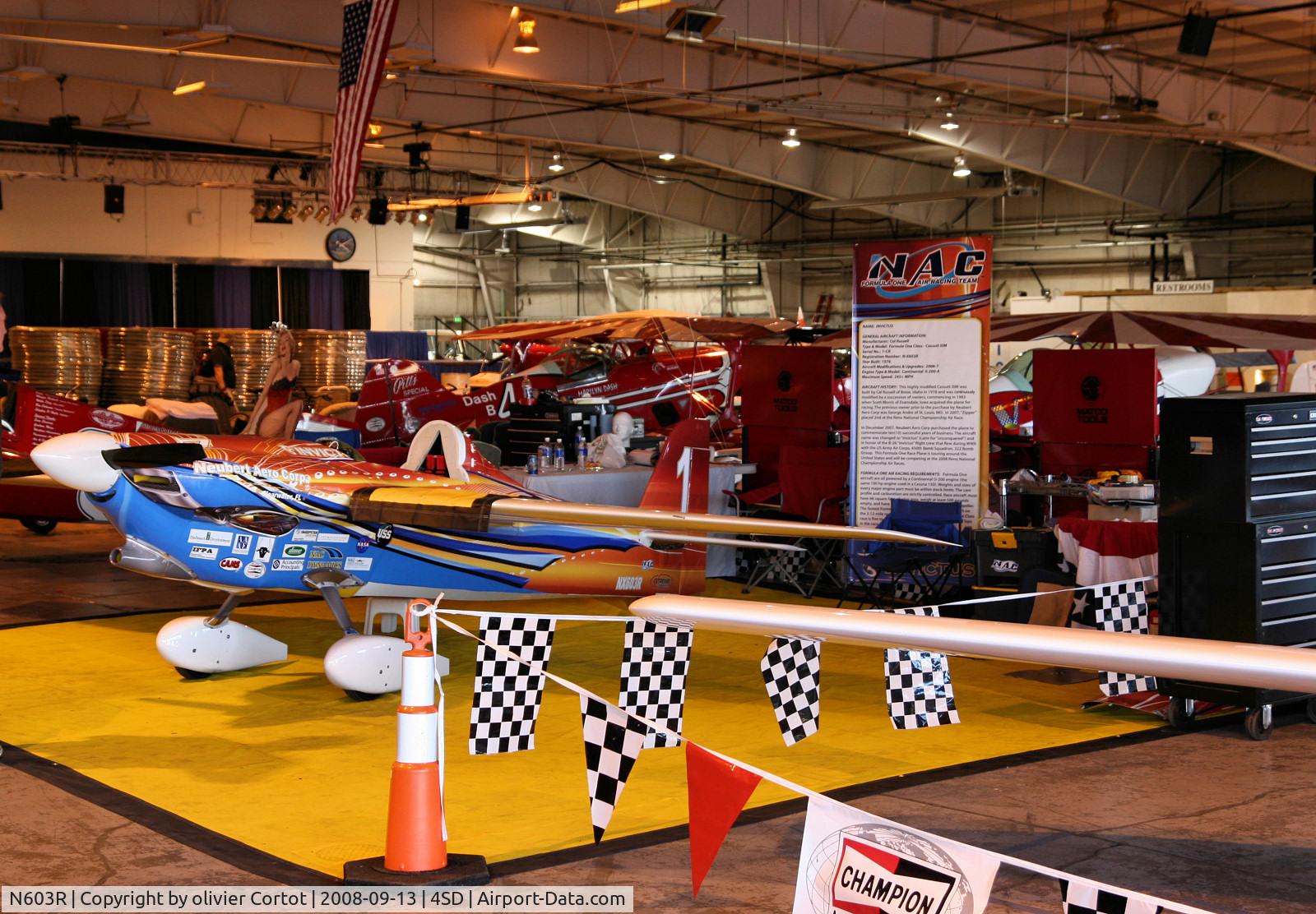N603R, 1976 Cassutt IIIM C/N 1-CR, taken during the Reno Air races 2008