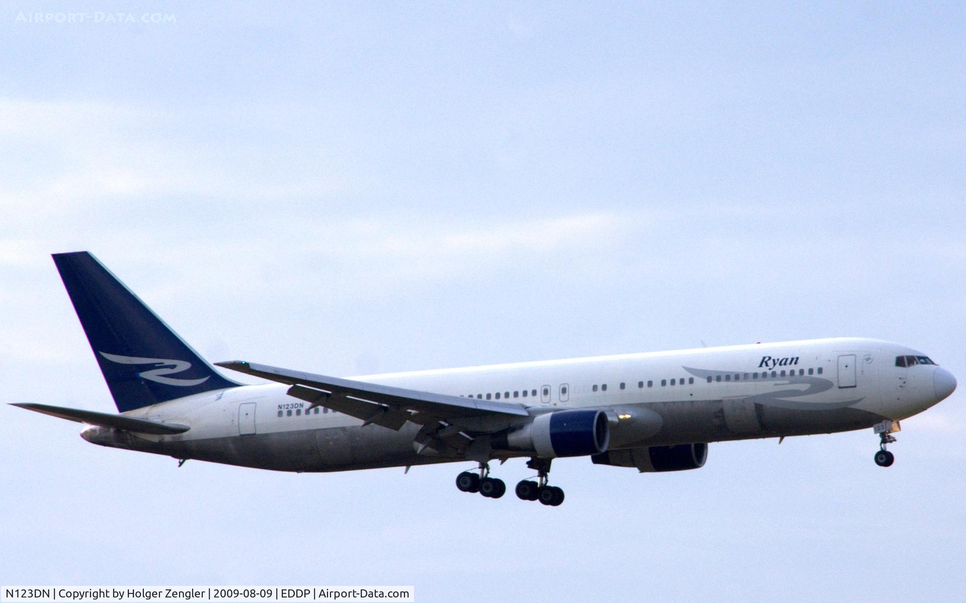 N123DN, 1987 Boeing 767-332 C/N 23437, Part of the game: Ryan International Airlines