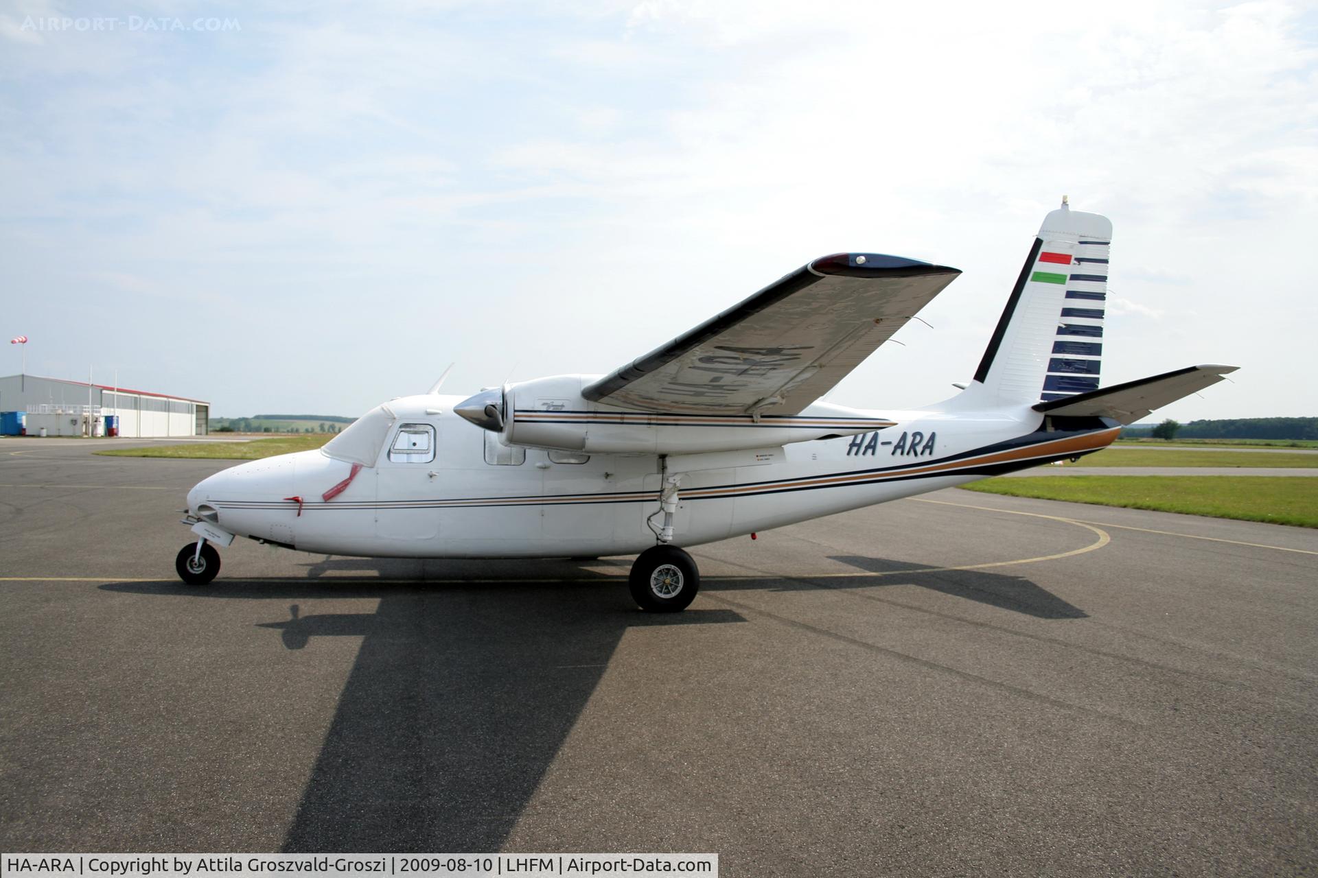 HA-ARA, 1961 Aero Commander 500A C/N 1113-55, Fertöszentmiklos - Meidl Airport / LHFM - Hungary
