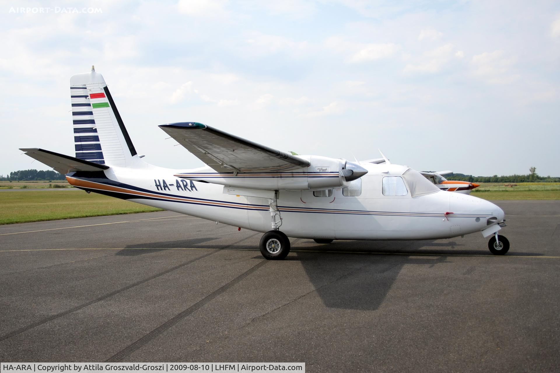 HA-ARA, 1961 Aero Commander 500A C/N 1113-55, Fertöszentmiklos - Meidl Airport / LHFM - Hungary