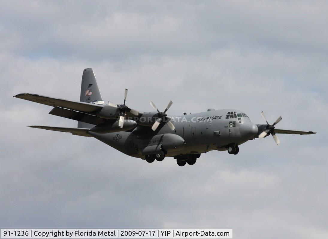 91-1236, 1991 Lockheed C-130H Hercules C/N 382-5286, C-130H