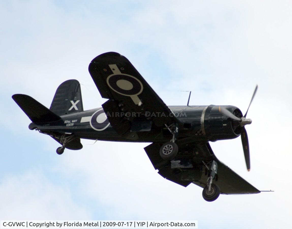 C-GVWC, 1945 Goodyear FG-1D Corsair C/N 3367, FG-1D Corsair