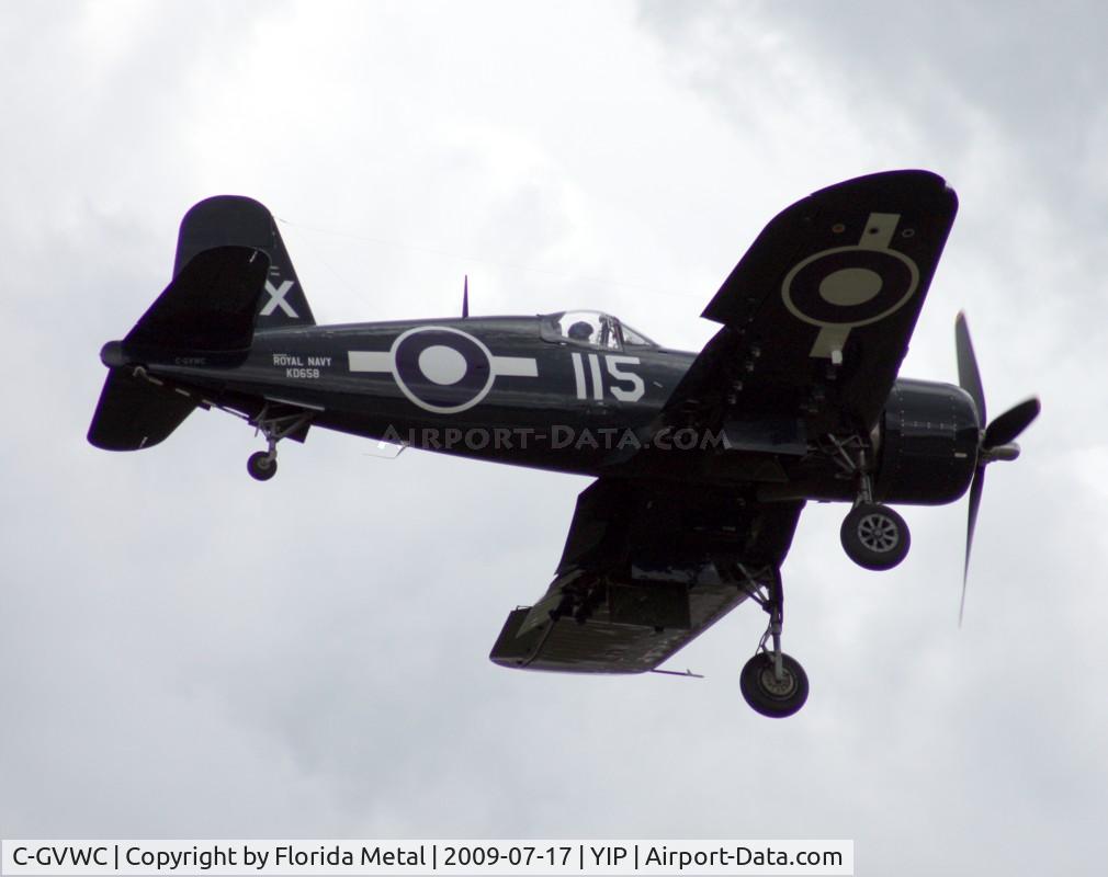 C-GVWC, 1945 Goodyear FG-1D Corsair C/N 3367, FG-1D Corsair