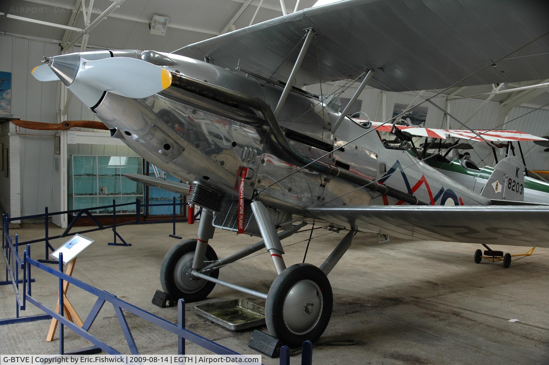 G-BTVE, 1937 Hawker Demon 1 C/N K8203, 4. G-BTVE at The Shuttleworth Collection