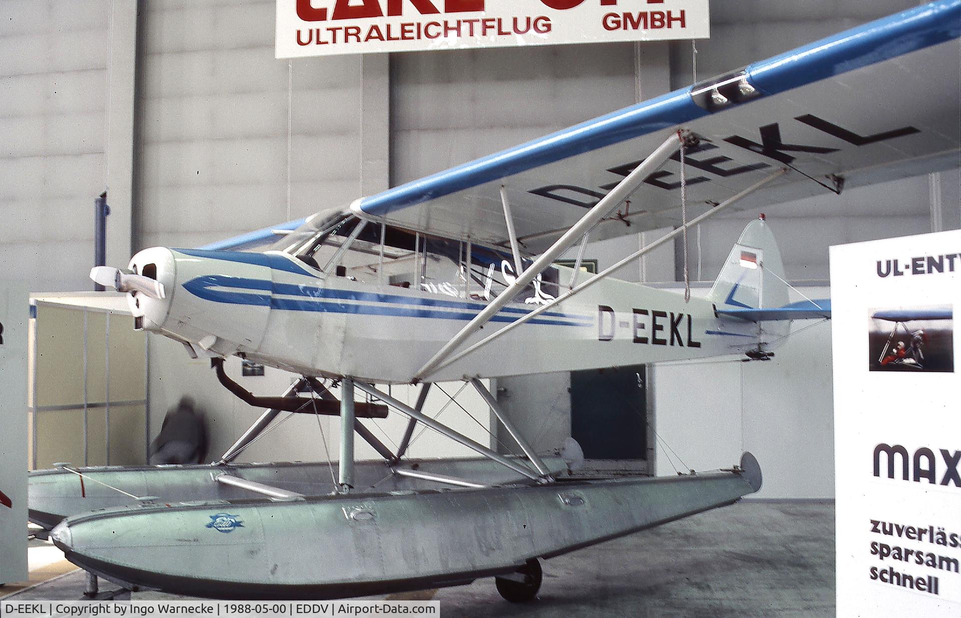 D-EEKL, 1956 Piper PA-18-150 Super Cub C/N 18-5330, Piper PA-18-150 Super Cub on amphibious floats at the ILA 1988, Hannover