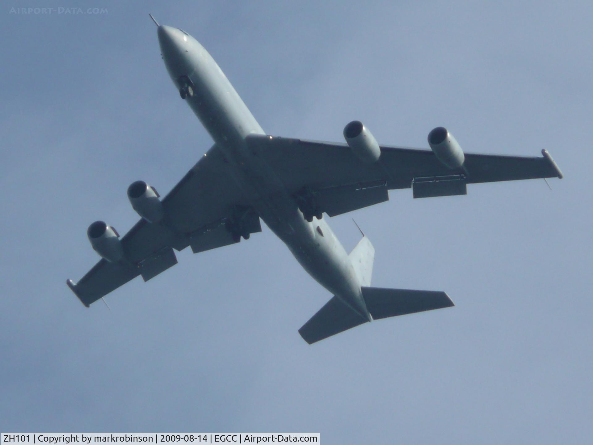 ZH101, 1989 Boeing E-3D Sentry AEW.1 C/N 24109, on the ILS for runway 23R MAN-EGCC-UK call/sign [NATO-10]