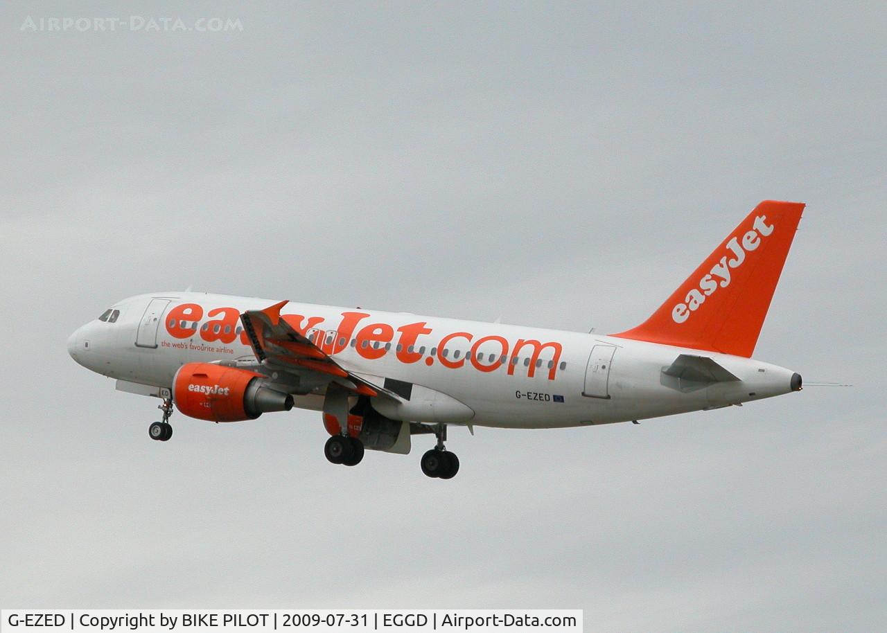 G-EZED, 2004 Airbus A319-111 C/N 2170, ECHO DELTA DEPARTING RWY 27