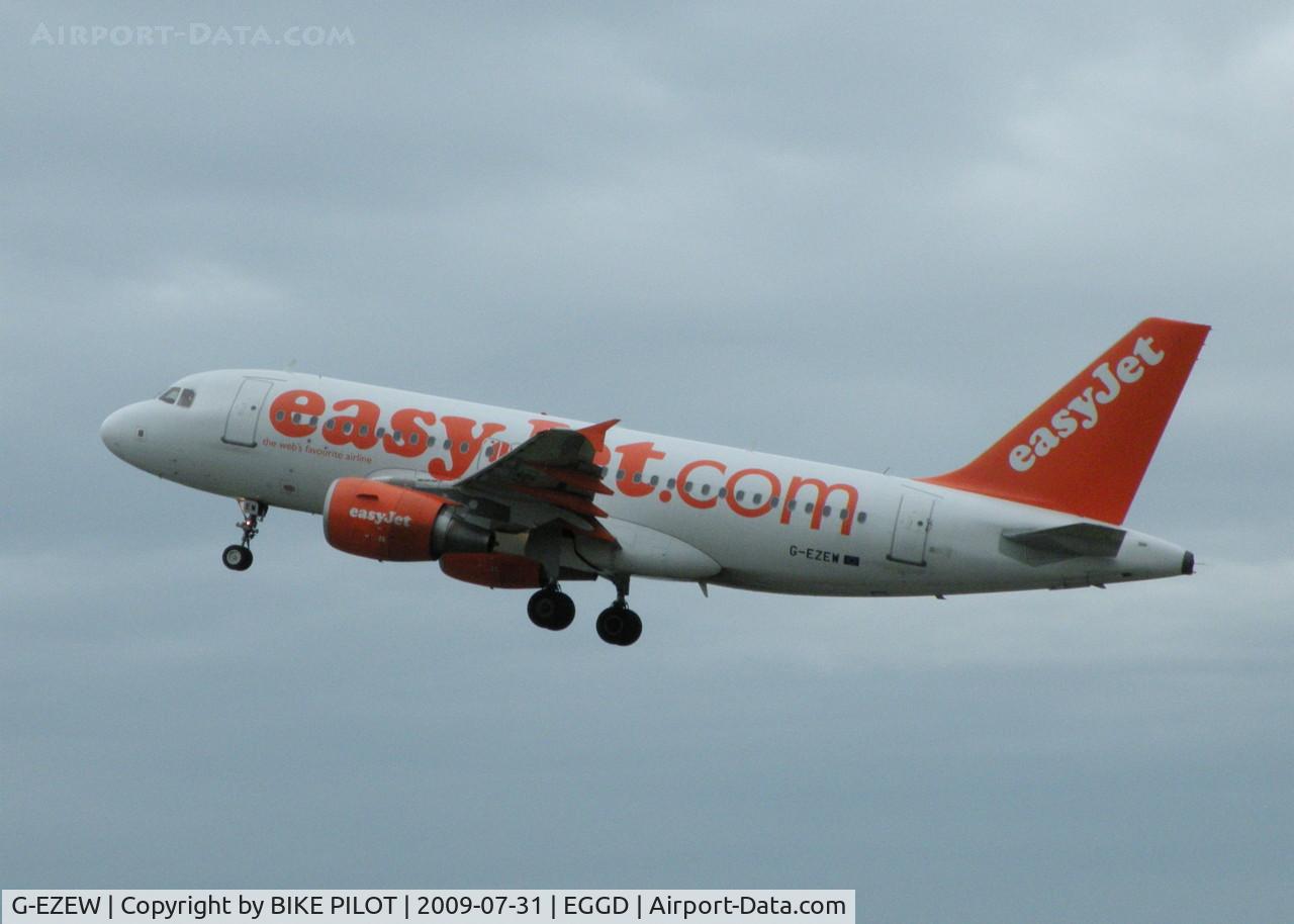 G-EZEW, 2004 Airbus A319-111 C/N 2300, ECHO WHISKY DEPARTING RWY 27