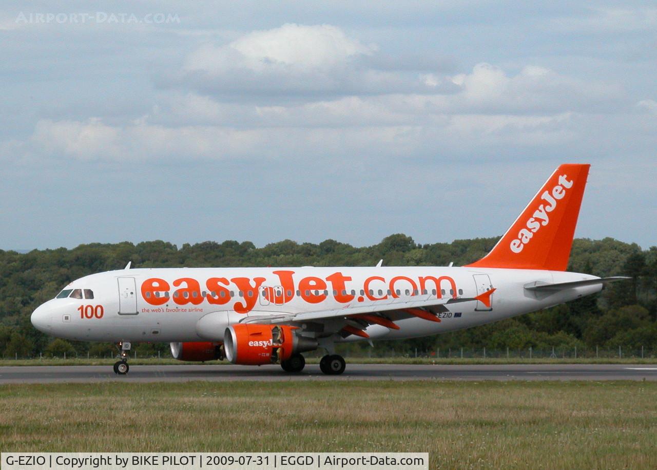 G-EZIO, 2005 Airbus A319-111 C/N 2512, EASYJET'S 100TH AIRCRAFT