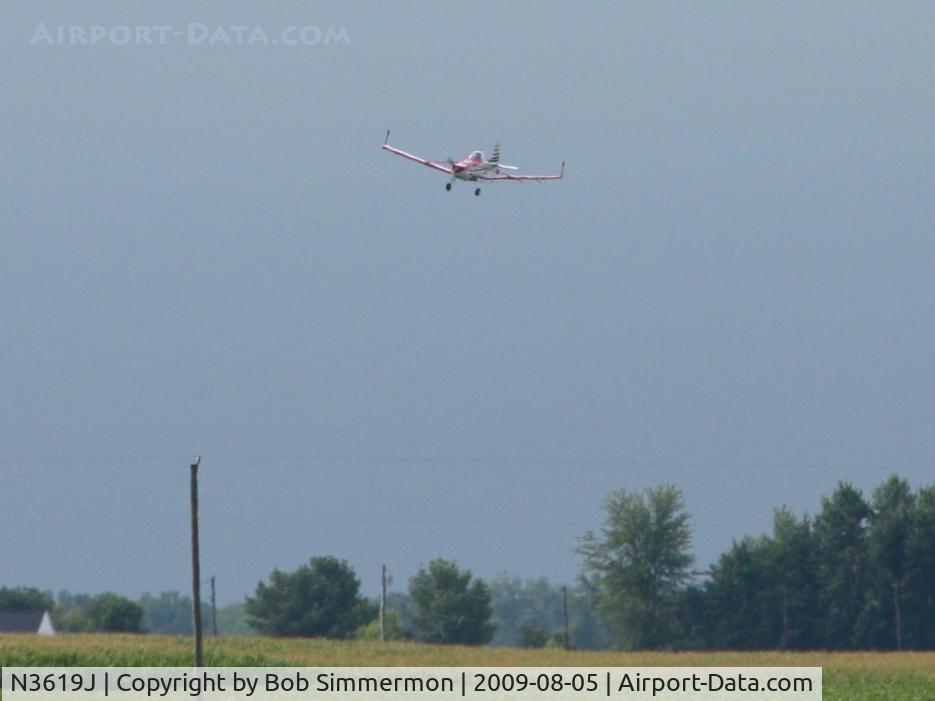 N3619J, 1979 Cessna T188C Ag Husky C/N T18803565T, In action south of La Rue, Ohio