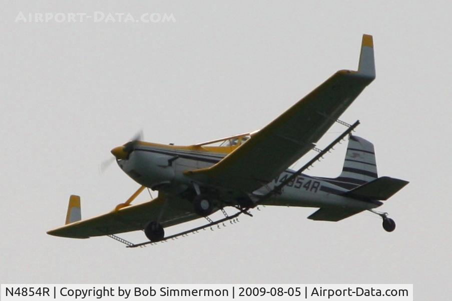 N4854R, 1975 Cessna A188B C/N 18802373T, In action south of La Rue, Ohio