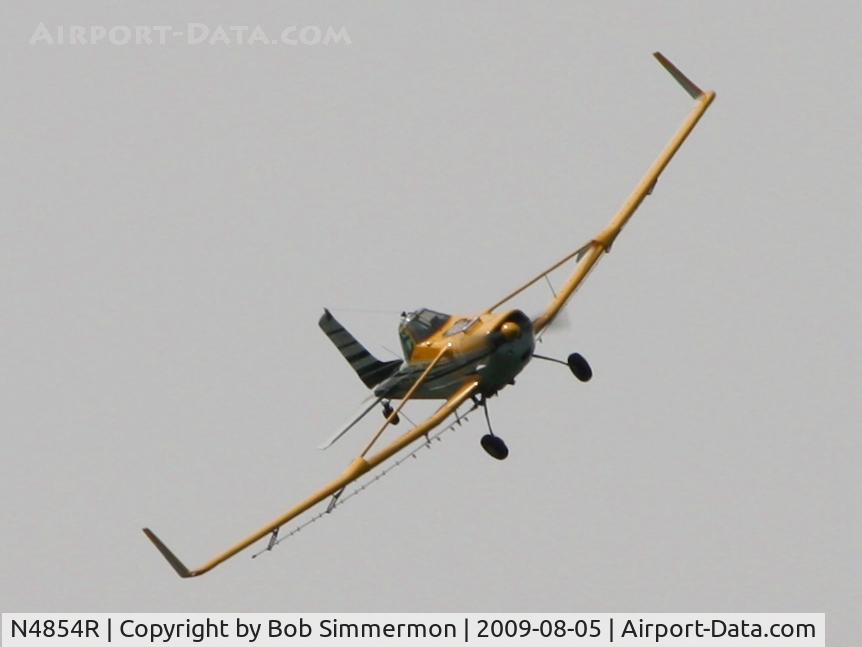 N4854R, 1975 Cessna A188B C/N 18802373T, In action south of La Rue, Ohio
