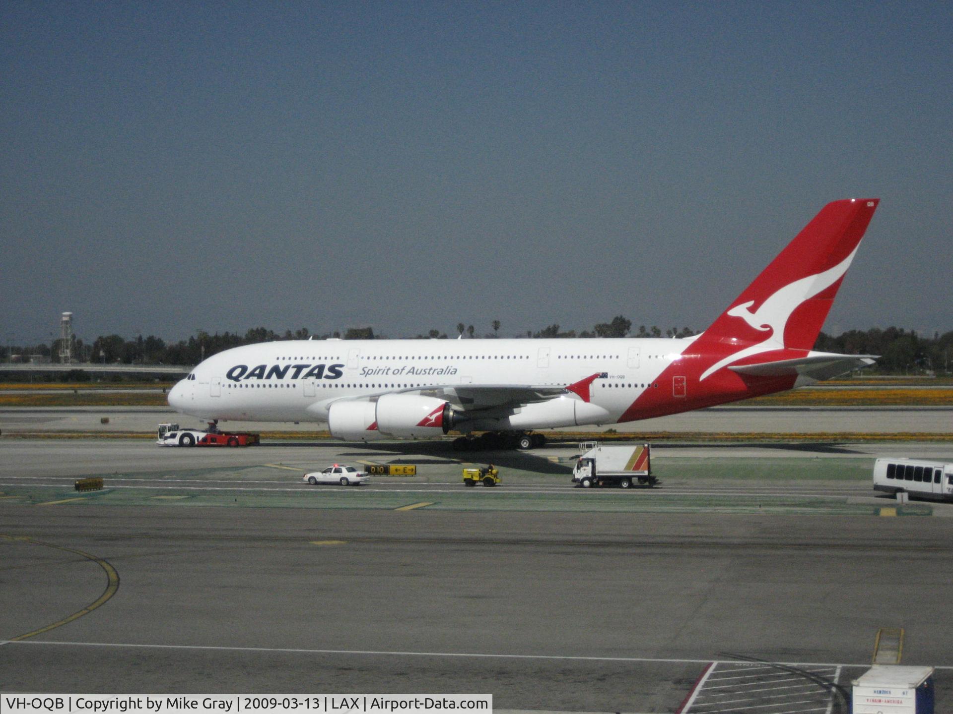 VH-OQB, 2008 Airbus A380-842 C/N 015, QANTAS A380   Landed ex Sydney 3hours before