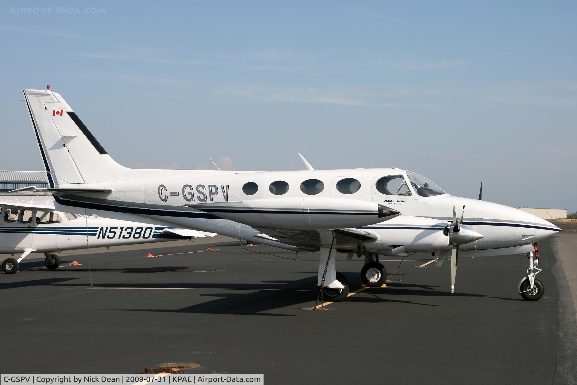 C-GSPV, 1981 Cessna 340A C/N 340A1254, KPAE
