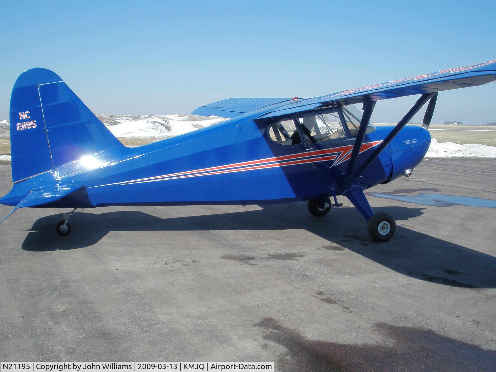 N21195, 1939 Stinson HW75 Voyager C/N 7134, Post restoration
