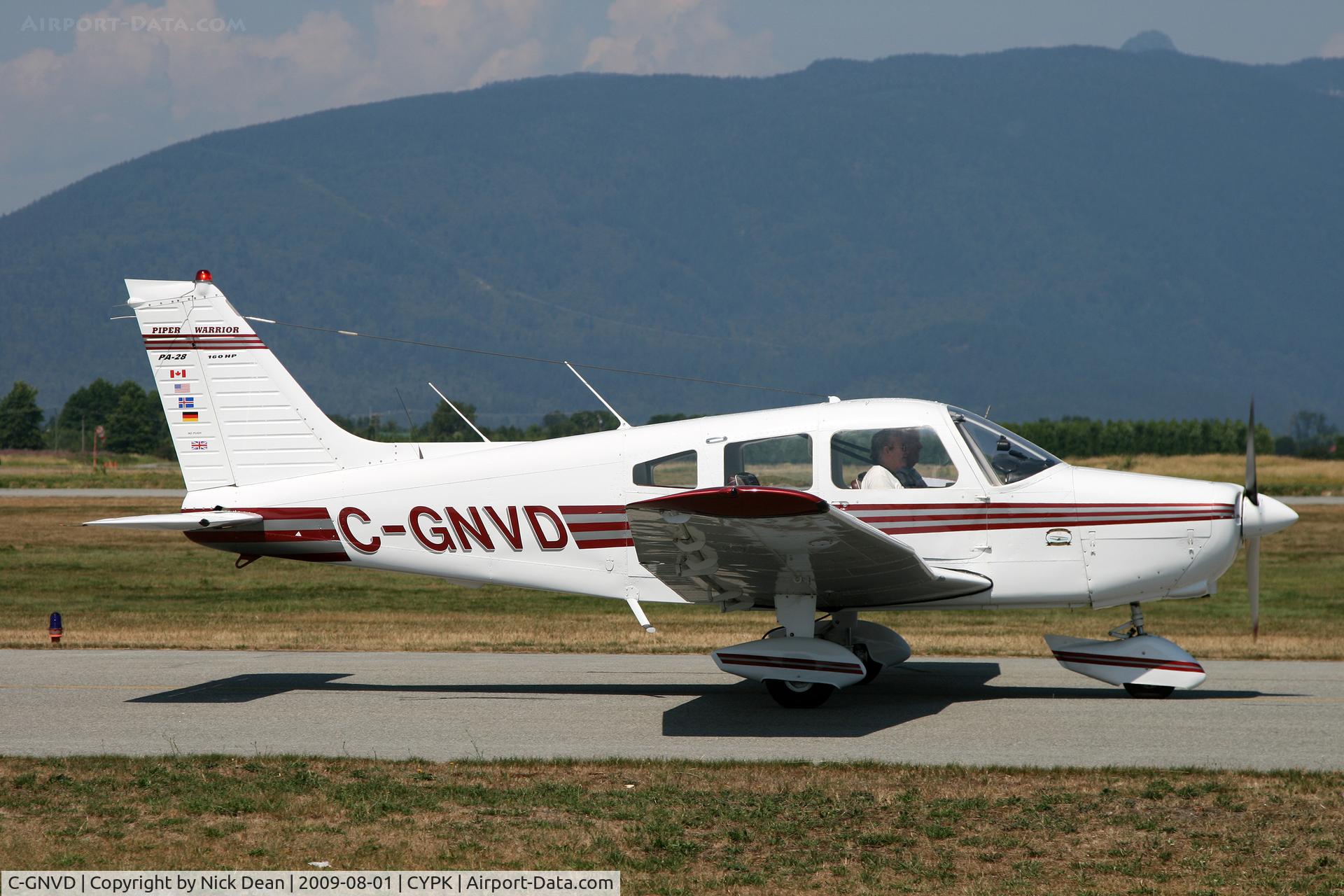 C-GNVD, 1975 Piper PA-28-151 Cherokee Warrior C/N 28-7515382, CYPK