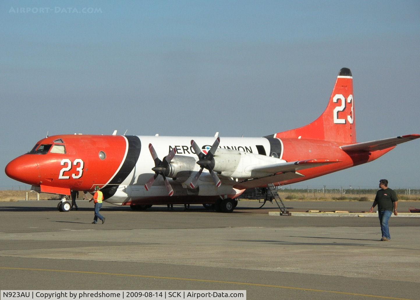 N923AU, 1964 Lockheed P-3A Orion C/N 185-5085, Working the Altamont, Ca fire
