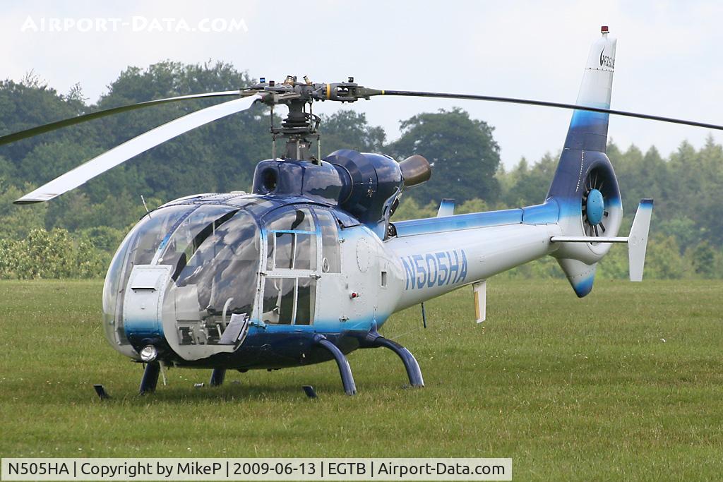 N505HA, 1972 Aerospatiale SA-341G Gazelle C/N 1022, Yorkshire based but seen here visiting Aero Expo 2009.