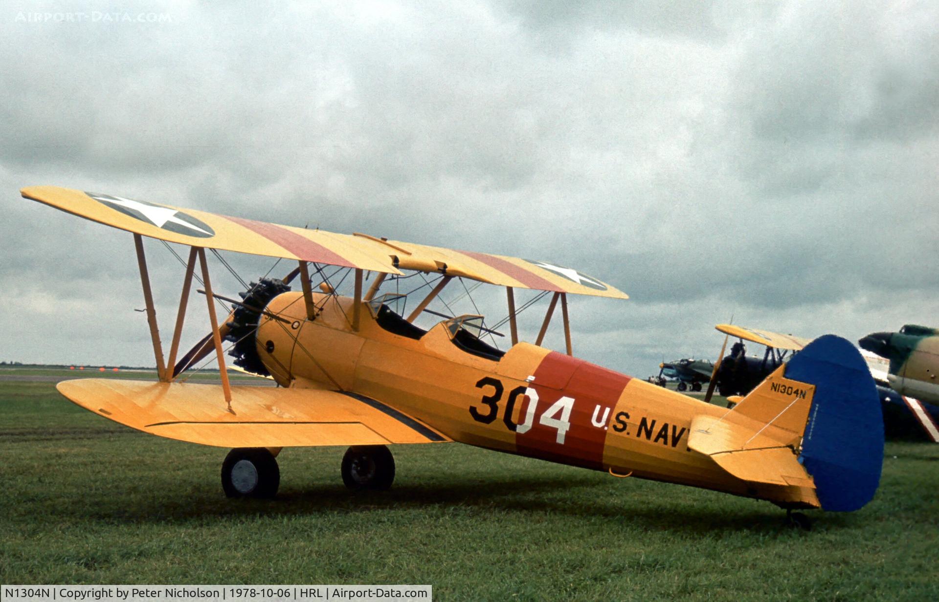 N1304N, 1950 Boeing E75 C/N 75-5380, This N2S-3 Kaydet was present at the 1978 Confederate Air Force's Harlingen Airshow.