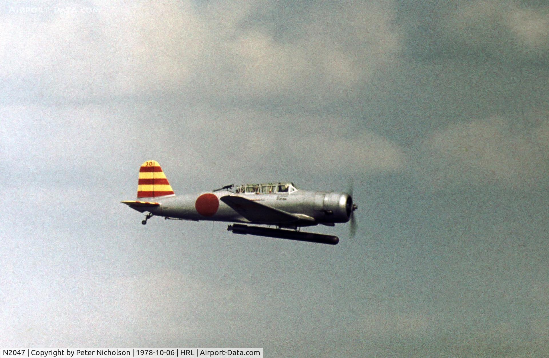 N2047, 1952 Canadian Car & Foundry T-6 Harvard Mk.4 C/N CCF4-83, Harvard ex RCAF 20292 as Kate replica coded 301 at the 1978 Confederate Air Force's Harlingen Airshow.