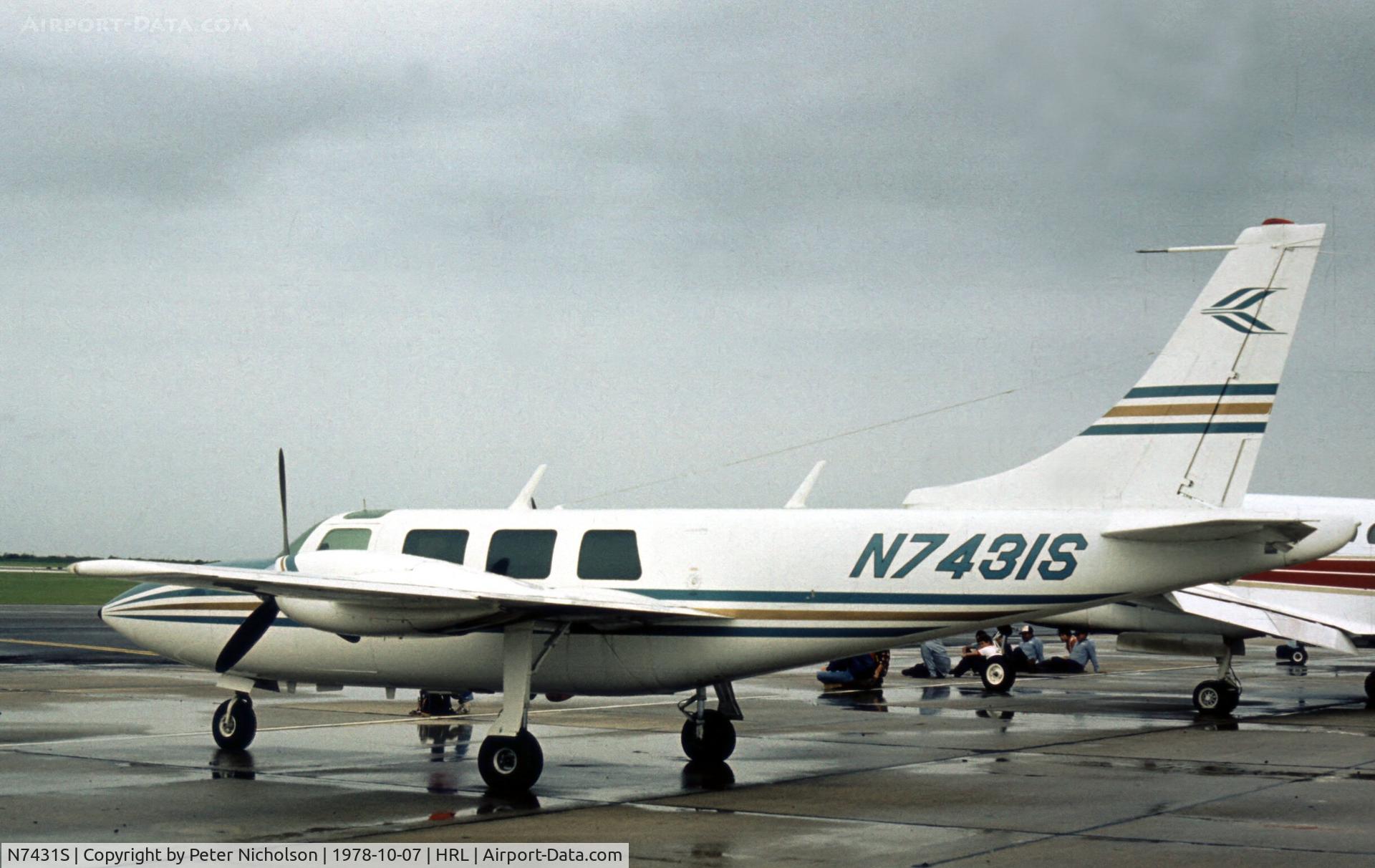 N7431S, 1969 Smith AEROSTAR 601 C/N 61-0016, This Aerostar 601 was a visitor to the 1978 Confederate Air Force Airshow at Harlingen.