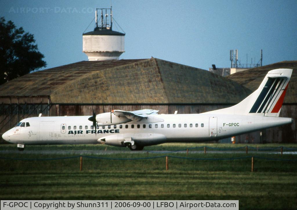 F-GPOC, 1992 ATR 72-202 C/N 311, Landing rwy 32L in full AF c/s